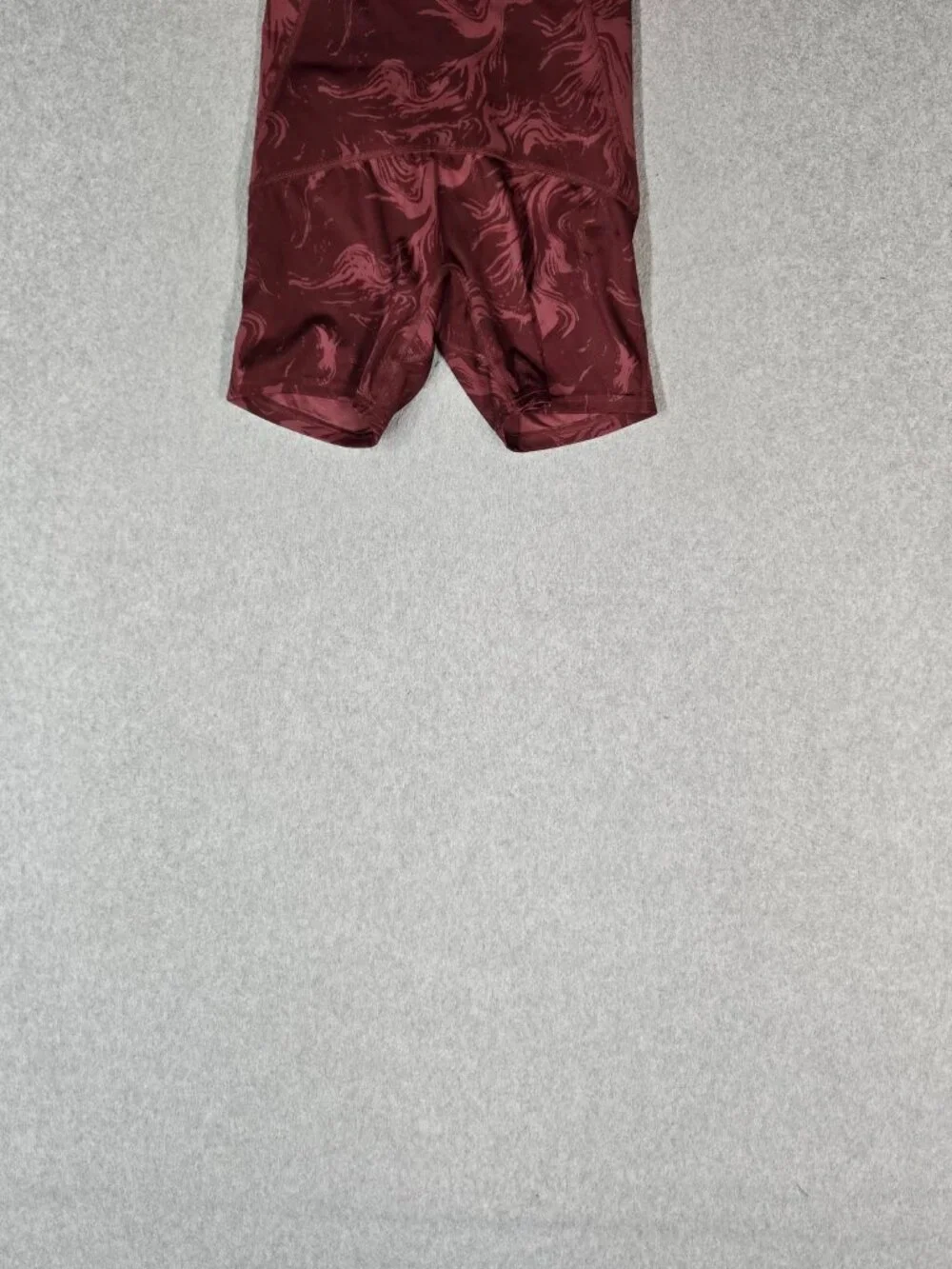 Gymshark Women Activewear Shorts S Red Tie Dye Power High Rise Ruched 3.5